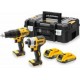 DeWalt DCK2060D2T-QW Comboset 18V 2.0Ah Li-Ion - Perceuse à percussion sans fil DCD778 + Visseuse à percussion DCF787