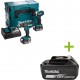 Makita DLX2131TJ - Perceuse sans fil DHP482 Clé à chocs sans fil DTD152 18 Volts 5.0 Ah Li-ion