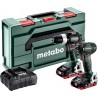 Metabo 685124000 Combo Set 2.1.12 18V 4,0Ah LiHD - Marteau perforateur sans fil SB18LT BL + Visseuse à percussion SSD18 LTX 200
