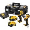 DeWalt DCK2062M2T-QW Comboset 18V - DCD709 Perceuse à percussion + DCF809 Visseuse à chocs