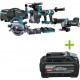 Makita DK0162G601 Combiset - 6 machines 40V max 4.0Ah Li-Ion dans un sac