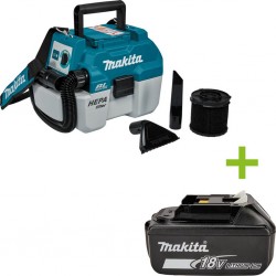 Makita DVC750LZX3 Aspirateur sans fil 18V hors batteries et chargeur avec filtre liquide