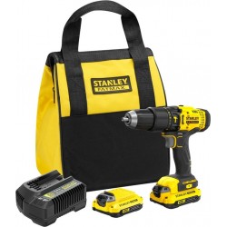 Stanley SFMCD711C2S Perceuse à percussion sans fil FATMAX V20 18V 1.5Ah dans une sacoche souple