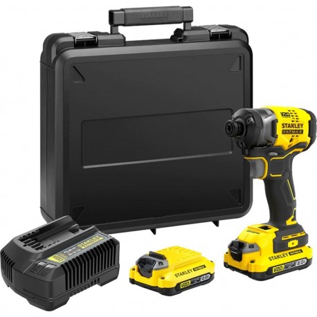 Stanley SFMCF820D2K FATMAX V20 Visseuse à chocs sans balais à 3 vitesses 18V 2.0Ah Li-Ion