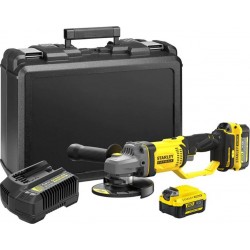Stanley SFMCG400M2K Meuleuse d'angle FATMAX V20 125mm 18 Volt 4.0 Ah Li-ion