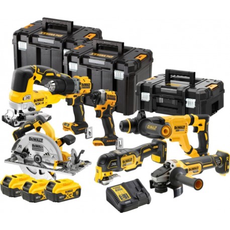 DeWalt DCK706P3T-QW Combopack 7 pièces XR 18 Volt 5.0 Ah Li-Ion incl. 3 batteries