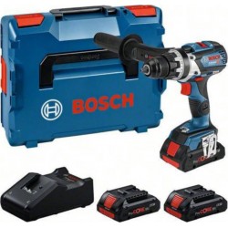 Bosch Bleu 0615A5002S GSR 18V-110 C Perceuse sans fil 3x ProCORE 18V 4.0Ah et chargeur GAL 18V-40 en L-BOXX