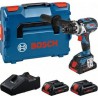Bosch Bleu 0615A5002S GSR 18V-110 C Perceuse sans fil 3x ProCORE 18V 4.0Ah et chargeur GAL 18V-40 en L-BOXX