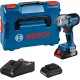 Bosch Bleu 06019K4002 GDS 18V-450 HC Clé à chocs professionnelle 1/2 18V ProCore 4.0Ah Li-Ion en L-Boxx