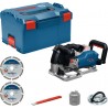 Bosch Bleu 06016C5000 Défonceuse sans fil GNF18V-40 + ensemble d'accessoires sans batterie ni chargeur en L-Boxx