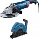 Bosch Bleu 0615A5004S GWS 24-230 JZ Meuleuse d'angle 230 mm 2400W + GDE 230 FC-S Capot d'aspiration