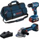 Bosch Bleu 0615A5007N Accutoolkit Combipack 18V GSR + GWS 2x GBA 18V 4.0 Ah et chargeur GAL 18V-40, GSR 18V-45, GWS 18V-8