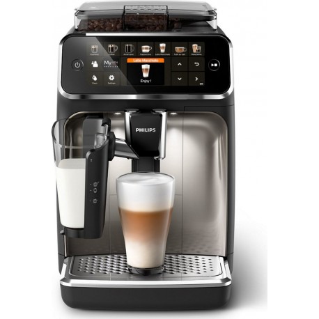 Philips Expresso Broyeur EP5447/90 Machine à café à grain Grise Série 5400 LatteGo