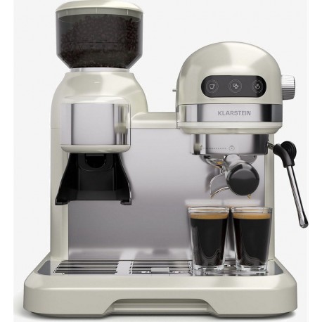 Klarstein Machine à expresso Bella 19 bars 2 tasses 1550W Broyeur
