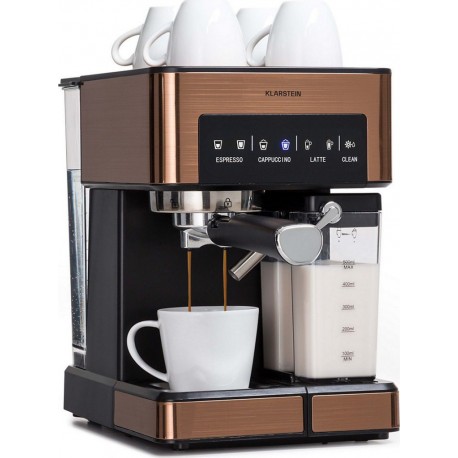 Klarstein Machine à expresso Arabica Comfort 1350W 20 Bar 1,8l Marron