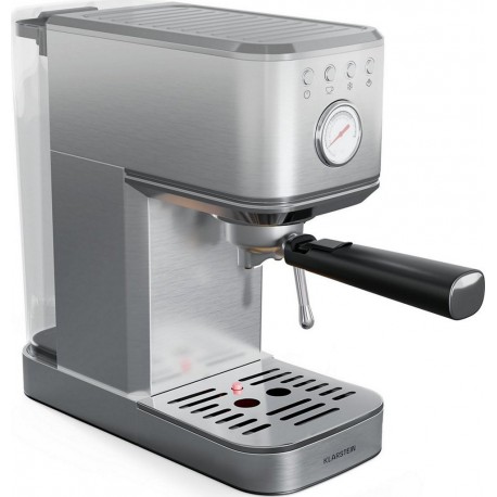 Klarstein Machine à expresso SteelPresso Slim 20 bars 1,2L 1350W Gris