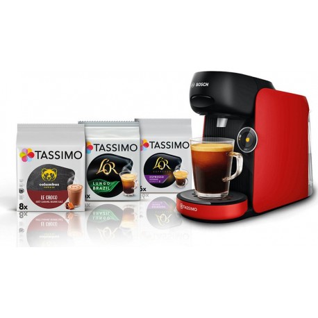 Bosch Tassimo FINESSE TAS163E noir + 3 packs de T- Dis