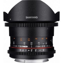Samyang Objectif pour Reflex 8mm T3.8 Fisheye CS II VDSLR II Canon