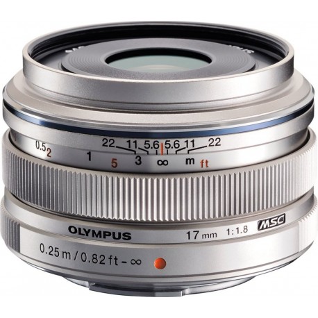Olympus Objectif pour Hybride 17mm f/1.8 silver M.Zuiko