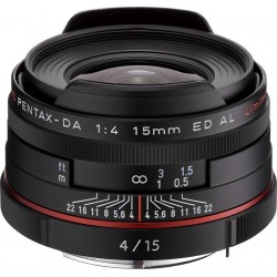 Pentax Objectif pour Reflex HD DA 15mm f/4 noir ED AL Limited