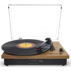 Prixton Platine vinyle Studio Bluetooth, USB, SD, Radio FM