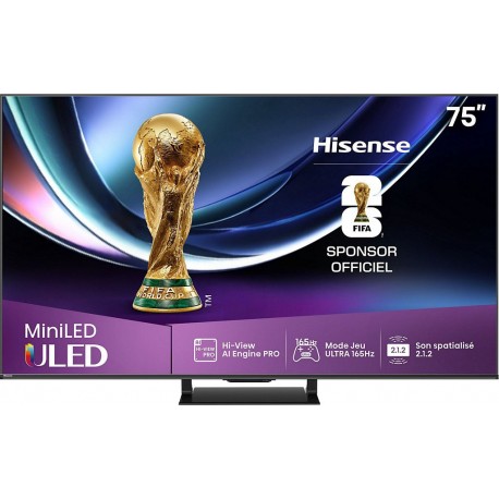 Hisense TV Mini Led 75U7Q PRO 2025 (189cm)