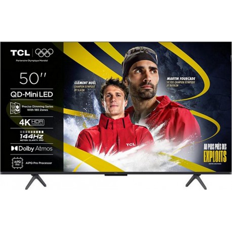TCL TV Mini Led 50C69K 2025-50 pouces (126cm)