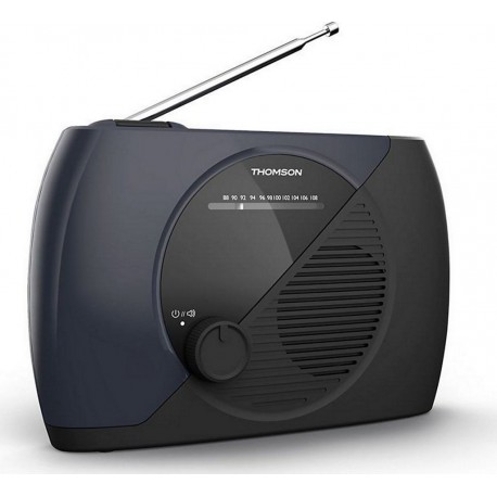 Thomson Radio FM Radio FM portable RT350 bleue et noire