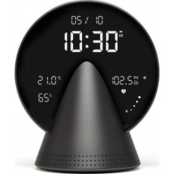 Lexon Radio réveil Conic Clock avec fonction Bluetooth Gris