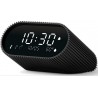 Lexon Réveil Ray Clock Thermomètre et Hygromètre Noir