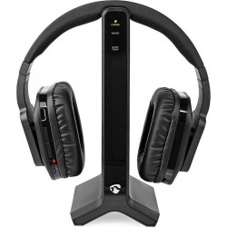 Nedis Casque avec Station de Charge et Portée 25 m