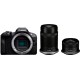 Canon Appareil photo Hybride EOS R100+RF-S 18-45 IS STM+RF-S 55-210mm
