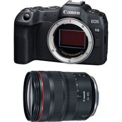 Canon Appareil photo Hybride EOS R8 + RF 24-105mm f/4L IS USM