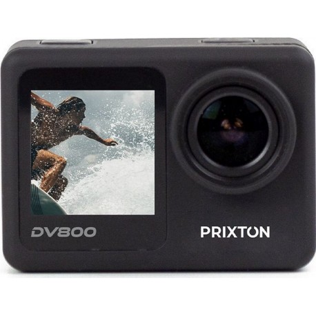 Prixton Caméra sport DV800 Résolution 5K, Double écran, WiFi