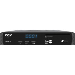 CGV Décodeur satellite enregistreur satellite E-SAT UHD 4K
